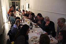 Supper together with Progr artists, Progr Bern (Center for cultural production)