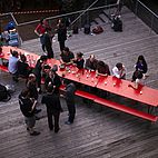 Supper, cooked by Oraib Toukan, on the Roof of the Progr